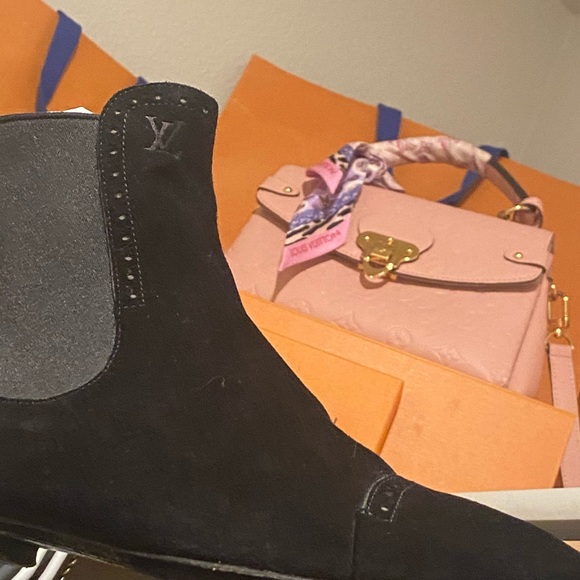 louis Vuitton boots size 8.5-9 black 💯auth - Picture 4 of 10